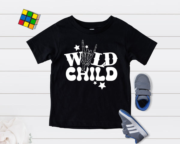 Wild Child (Skeleton) Toddler - Bella + Canvas Tee